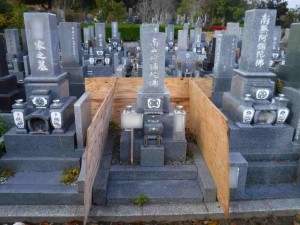 飛散防止のための養生