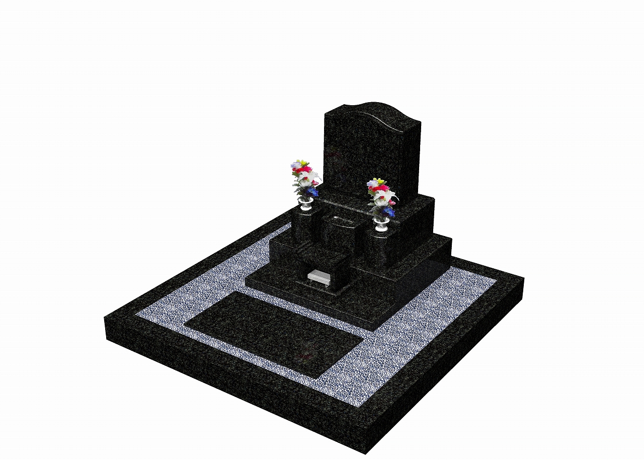 鈴木家 Aパターン インパラブルー インパラブルー 愛知県 名古屋の墓石 お墓のことは有限会社新海石材店へ 八事霊園 みどりが丘公園 平和公園などの指定案内店