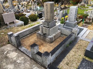 樹木の抜根　残土の処理